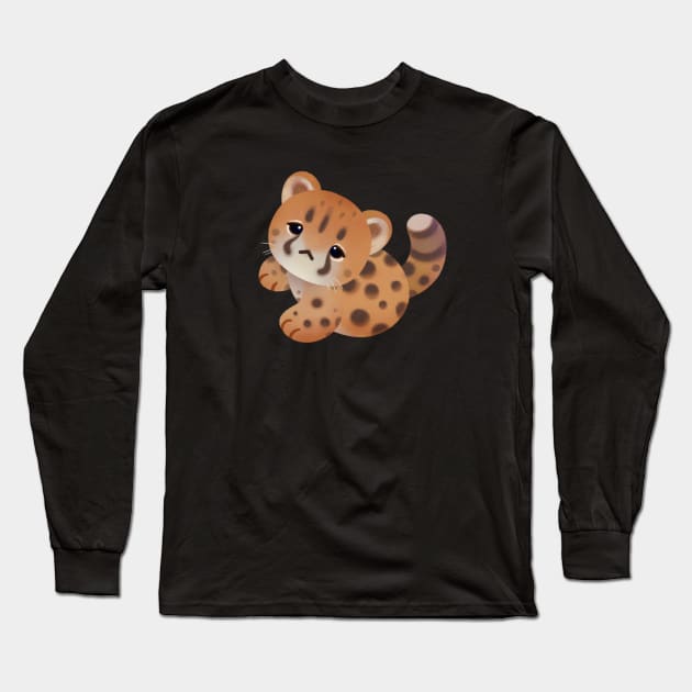 Cheetah Long Sleeve T-Shirt by pikaole